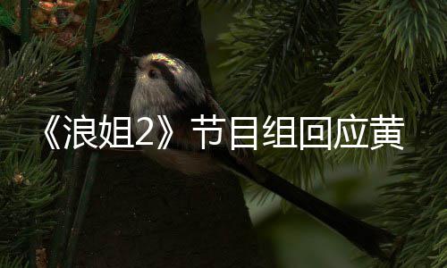 不舍浪来出目组明退回应黄晓 欢迎回姐2节
