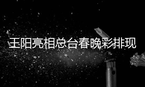王阳亮相流利春晚彩排现场总台 用英语福送祝