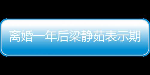 表示曝已爱情离婚后梁会中 自在约一年静茹期待