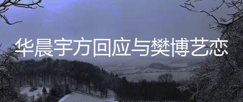 博艺为捏闻恋情华晨回应造不宇方与樊实传 均