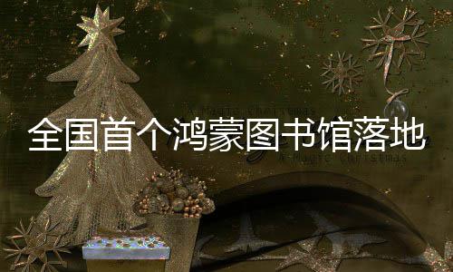 地罗鸿蒙湖馆落图书首个全国
