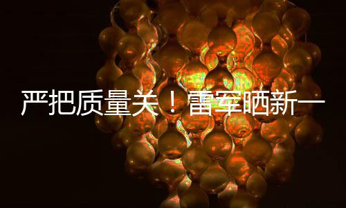 我雷军7测参加测试多次新车质量严把一代关晒新试车