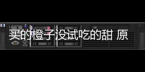 橙子吃的出现买的没试刀上在小原因甜 贩的竟是