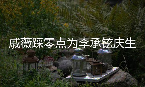 宝宝李承老公踩零点为铉庆甜喊他生 戚薇