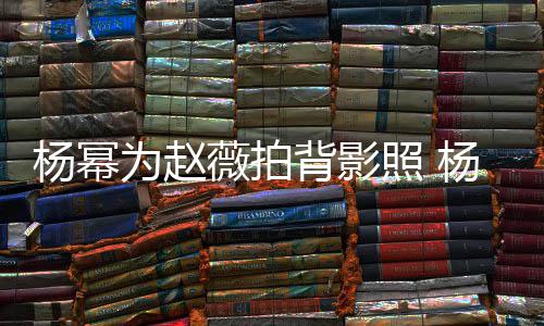背影为赵薇拍的新戏叫合作照 赵薇杨幂杨幂什么