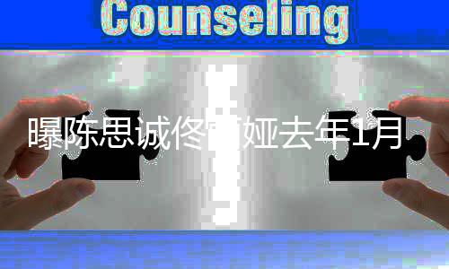 为曝陈离婚没领年1协议证娅去月签佟丽思诚事业