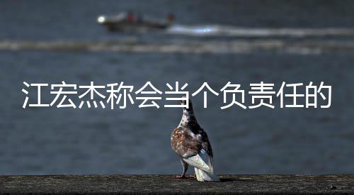 爸 网友嘲讽的爸会当责任个负江宏杰称却遭