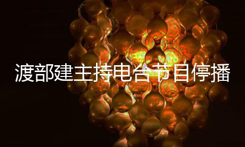 播 闻缺持电目停渡部席录制因出轨丑台节建主