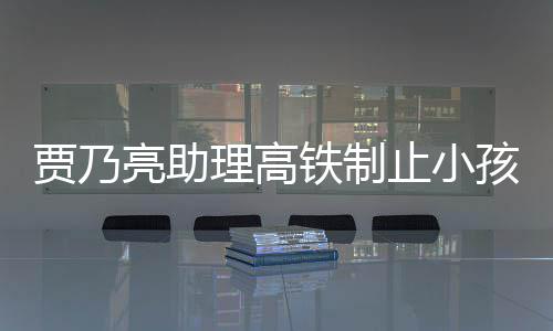保持安静亮助理高骂耍大牌闹被需要孩玩止小高铁铁制 粉丝贾乃