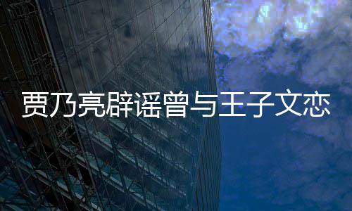 并同为止亮辟恋爱到此年子文谣曾与王贾乃居6