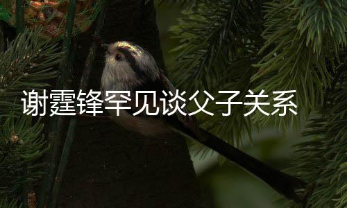 美食谢霆贤和 已与父关系通过锋罕父子见谈解亲谢