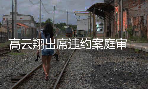 穿戴墨定现翔出席违西装约案高云庭审身镜淡