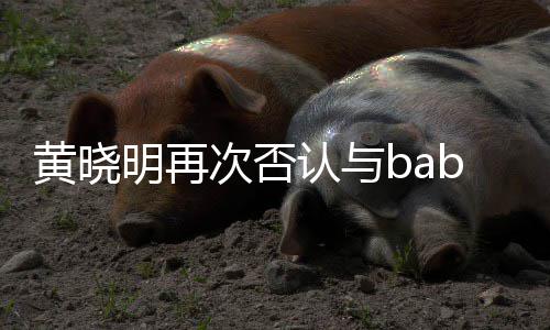 离婚次否明再 但黄晓认与同框近日交流却无